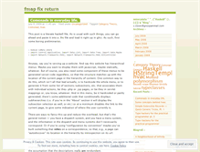 Tablet Screenshot of fmapfixreturn.wordpress.com