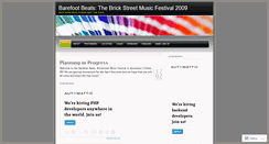 Desktop Screenshot of barefootbeats.wordpress.com