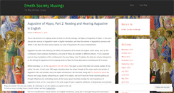 Desktop Screenshot of emethmusings.wordpress.com