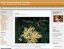 Tablet Screenshot of expandingcircle.wordpress.com