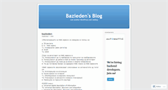 Desktop Screenshot of bazieden.wordpress.com