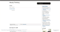 Desktop Screenshot of moodythinking.wordpress.com