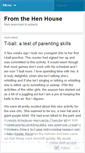 Mobile Screenshot of fromthehenhouse.wordpress.com