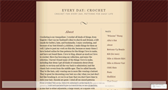 Desktop Screenshot of everydaycrochet.wordpress.com