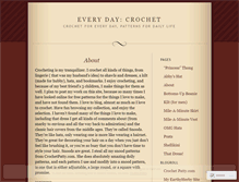 Tablet Screenshot of everydaycrochet.wordpress.com