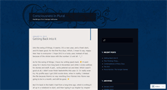 Desktop Screenshot of consciousnessinplural.wordpress.com