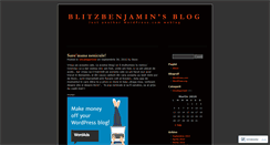 Desktop Screenshot of blitzbenjamin.wordpress.com