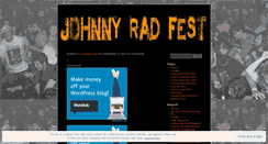 Desktop Screenshot of johnnyradfest.wordpress.com
