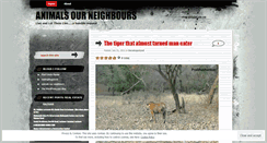 Desktop Screenshot of ourpreciousneighbours.wordpress.com
