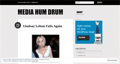 Desktop Screenshot of mediahumdrum.wordpress.com