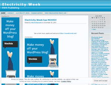 Tablet Screenshot of electricityweek.wordpress.com