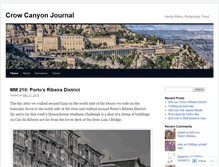 Tablet Screenshot of crowcanyonjournal.wordpress.com