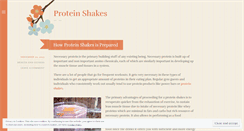 Desktop Screenshot of getproteinshakes.wordpress.com