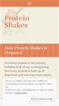 Mobile Screenshot of getproteinshakes.wordpress.com