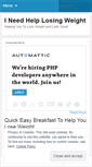 Mobile Screenshot of doyouneedhelplosingweight.wordpress.com