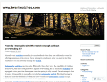 Tablet Screenshot of iwantwatch.wordpress.com