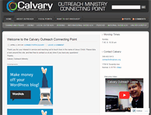 Tablet Screenshot of calvaryoutreach.wordpress.com