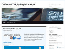 Tablet Screenshot of coffeeandtalk.wordpress.com