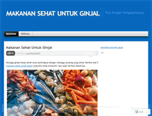 Tablet Screenshot of makanansehatuntukginjal.wordpress.com