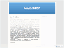 Tablet Screenshot of doctorbalakrishnamurthyramaraju.wordpress.com