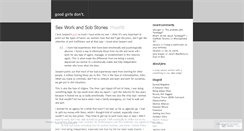 Desktop Screenshot of janebrazen.wordpress.com