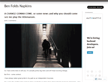 Tablet Screenshot of benfoldsnapkins.wordpress.com