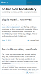 Mobile Screenshot of nobarcodepress.wordpress.com