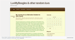 Desktop Screenshot of luvmybeagles.wordpress.com