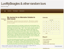 Tablet Screenshot of luvmybeagles.wordpress.com