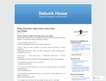 Tablet Screenshot of debunkhouse.wordpress.com