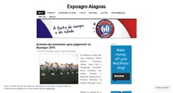 Desktop Screenshot of expoagroalagoas.wordpress.com