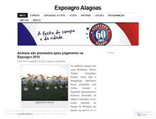 Tablet Screenshot of expoagroalagoas.wordpress.com