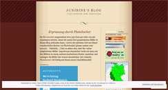Desktop Screenshot of junibine.wordpress.com