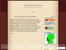 Tablet Screenshot of junibine.wordpress.com