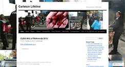 Desktop Screenshot of carletonlifeline.wordpress.com
