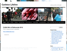 Tablet Screenshot of carletonlifeline.wordpress.com