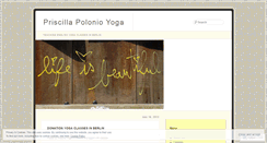 Desktop Screenshot of priscillayoga.wordpress.com