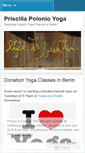 Mobile Screenshot of priscillayoga.wordpress.com