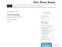 Tablet Screenshot of givethemroots.wordpress.com