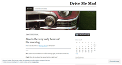 Desktop Screenshot of drivememad.wordpress.com