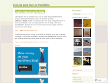 Tablet Screenshot of cienciaparaleerenperiodico.wordpress.com