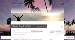 Desktop Screenshot of donhawks.wordpress.com