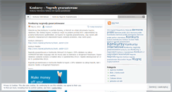 Desktop Screenshot of konkurs4internetowe.wordpress.com