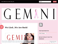 Tablet Screenshot of geminimagazine.wordpress.com