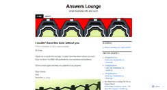 Desktop Screenshot of answerslounge.wordpress.com