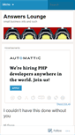 Mobile Screenshot of answerslounge.wordpress.com
