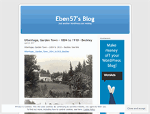 Tablet Screenshot of eben57.wordpress.com