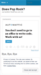 Mobile Screenshot of doespoprock.wordpress.com