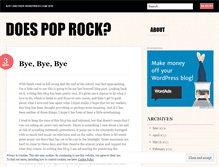 Tablet Screenshot of doespoprock.wordpress.com