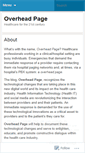 Mobile Screenshot of overheadpage.wordpress.com